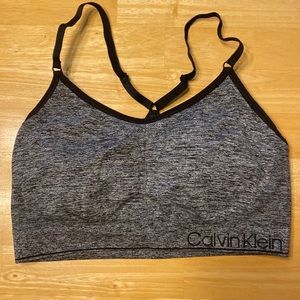 Calvin Klein sports bra with adjustable straps